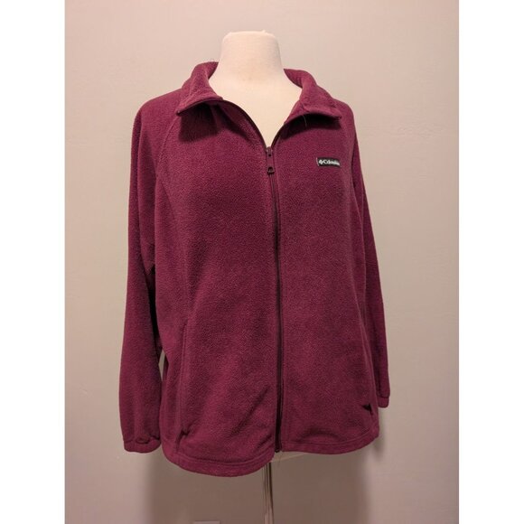 Columbia Women's Fleece Full Zip Jacket Plus Size 2X Outdoors Camping - Picture 1 of 4